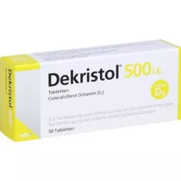 DEKRISTOL 500 I.U. tabletter, 50 stk
