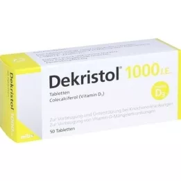 DEKRISTOL 1.000 I.U.-tabletter, 50 stk