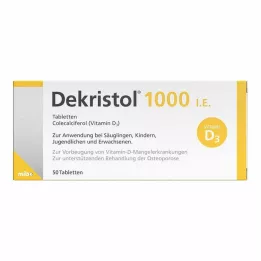 DEKRISTOL 1.000 I.U.-tabletter, 50 stk