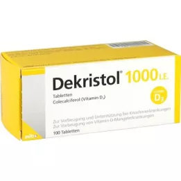 DEKRISTOL 1.000 I.U. tabletter, 100 stk