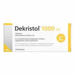 DEKRISTOL 1.000 I.U. tabletter, 100 stk