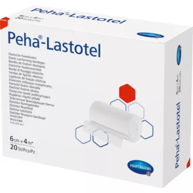 PEHA-LASTOTEL Fikseringsbandage 6 cmx4 m, 20 stk