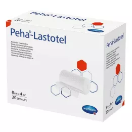 PEHA-LASTOTEL Fikseringsbandage 8 cmx4 m, 20 stk