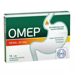 OMEP HEXAL 20 mg gastro-resistente hårde kapsler, 14 stk