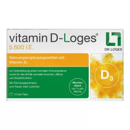 VITAMIN D-LOGES 5.600 IE ugentlige depottyggetabletter, 15 stk