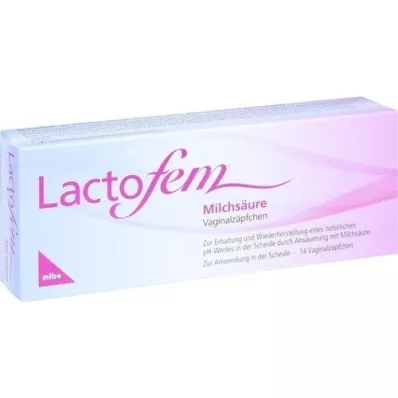 LACTOFEM Mælkesyre vaginale suppositorier, 14 stk