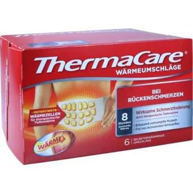 THERMACARE Rygomslag S-XL til smertelindring, 6 stk