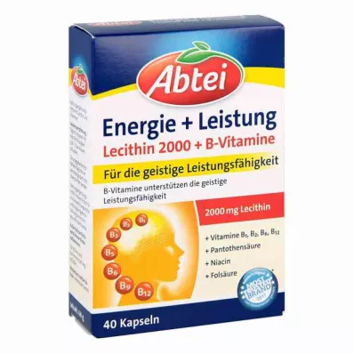 Abbey Lecithin 2000 Plus B-vitaminkapsler (40 stk.)