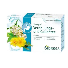 SIDROGA Filterpose til fordøjelses- og galdete, 20X2,0 g