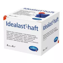 IDEALAST-haft colour bandage 4 cmx4 m blå, 1 stk
