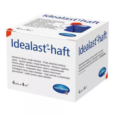 IDEALAST-haft colour bandage 4 cmx4 m blå, 1 stk
