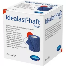 IDEALAST-haft colour bandage 6 cmx4 m blå, 1 stk