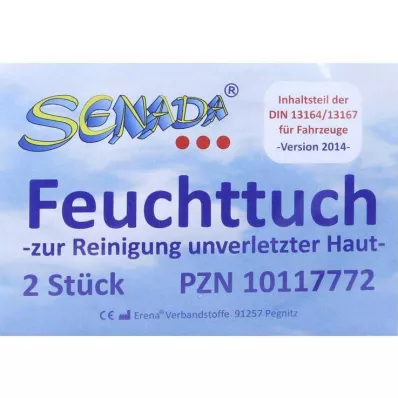 Senada vådservietter, 2 stk