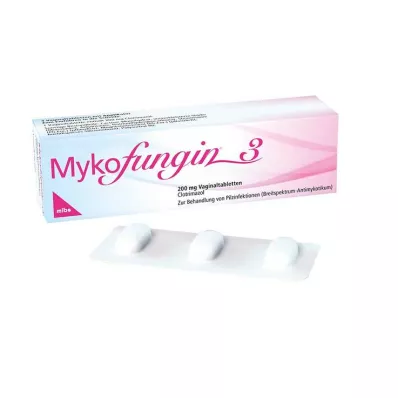 MYKOFUNGIN 3 vaginaltabletter 200 mg, 3 stk