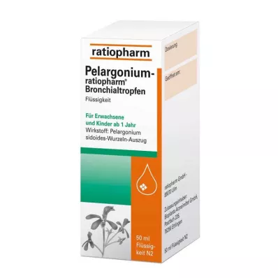 Pelargonium ratiopharm bronchial dråber, 50 ml