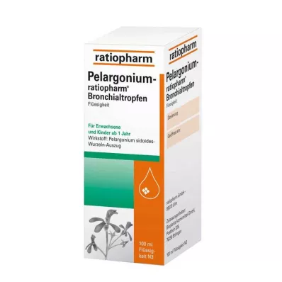 Pelargonium ratiopharm bronchial dråber, 100 ml