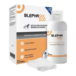 BLEPHASOL Duo 100 ml lotion + 100 renseservietter, 1 P