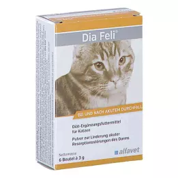 DIA FELI Pulver til katte, 6X3 g