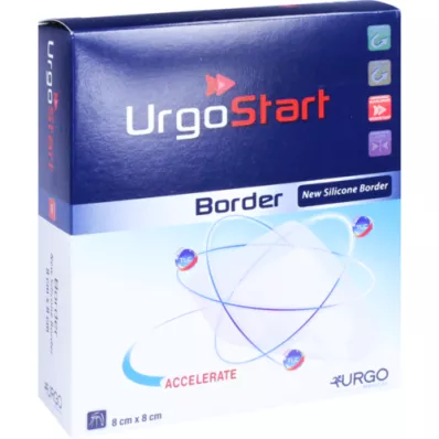 URGOSTART Border 8x8 cm skumsårbandage, 10 stk