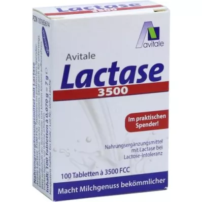 LACTASE 3.500 FCC Tabletter i klikdispenser, 100 stk