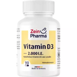 VITAMIN D3 2.000 I.U. kapsler, 90 stk