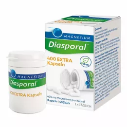 MAGNESIUM DIASPORAL 400 ekstra kapsler, 50 kapsler