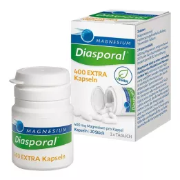MAGNESIUM DIASPORAL 400 ekstra kapsler, 20 kapsler