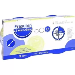 FRESUBIN 2 kcal vaniljecreme i bøtte, 4X125 g