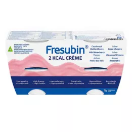 FRESUBIN 2 kcal skovjordbærcreme i bolle, 4X125 g