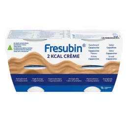 FRESUBIN 2 kcal creme cappuccino i en kop, 4X125 g
