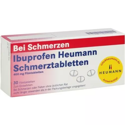 IBUPROFEN Heumann smertestillende tabletter 400 mg, 30 stk