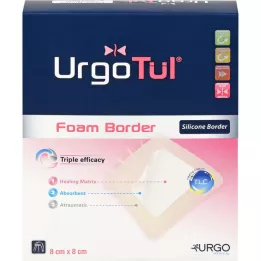 URGOTÜL Foam Border 8x8 cm bandage, 10 stk