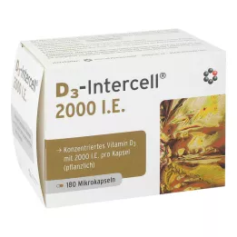 D3-INTERCELL 2.000 I.U. kapsler, 180 kapsler