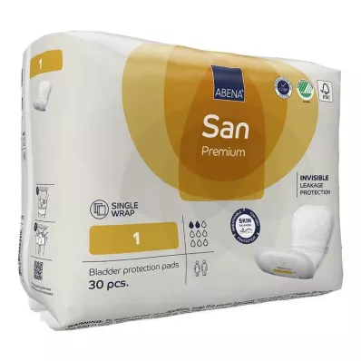 ABENA San 1 Premium-indlæg, 30 stk