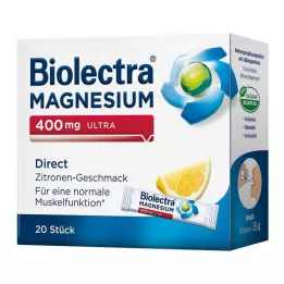 BIOLECTRA Magnesium 400 mg ultra Direct Lemon, 20 stk