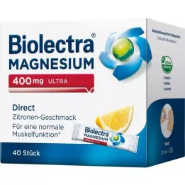 BIOLECTRA Magnesium 400 mg ultra Direct Lemon, 40 kapsler