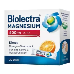 BIOLECTRA Magnesium 400 mg ultra Direct Orange, 20 stk