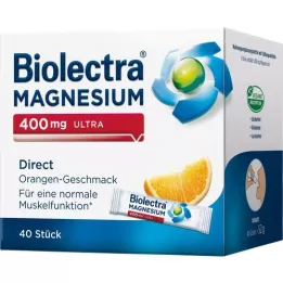 BIOLECTRA Magnesium 400 mg ultra Direct Orange, 40 kapsler