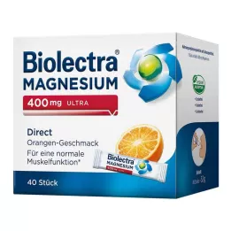 BIOLECTRA Magnesium 400 mg ultra Direct Orange, 40 kapsler