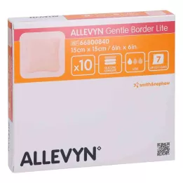 ALLEVYN Gentle Border Lite 15x15 cm skumbandage, 10 stk