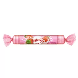 INTACT Dextrose-rulle jordbæryoghurt, 40 g