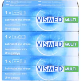 VISMED MULTI Øjendråber, 3X10 ml