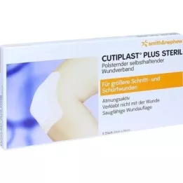 CUTIPLAST Plus steril 7,8x15 cm forbinding, 5 stk