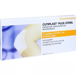 CUTIPLAST Plus steril 10x19,8 cm forbinding, 5 stk