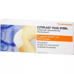 CUTIPLAST Plus steril 10x24,8 cm forbinding, 5 stk