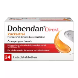 DOBENDAN Direkte sukkerfri Flurbiprofen 8,75 mg Lut, 24 stk