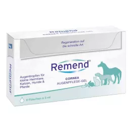 REMEND Hornhinde-øjenplejegel til hund/kat/hest, 6X3 ml