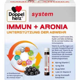 DOPPELHERZ Immun+Aronia system ampuller, 10 stk