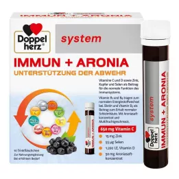 DOPPELHERZ Immun+Aronia system ampuller, 10 stk