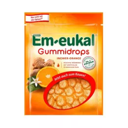 EM-EUKAL Gummidråber ingefær-orange sukkerholdig, 90 g